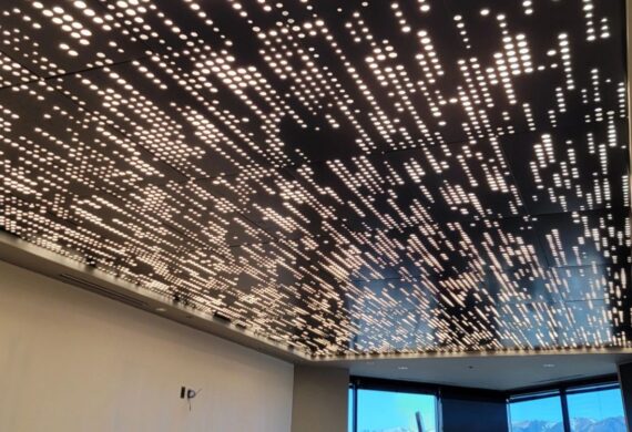 Perforate with integrated backlighting by Andalusia