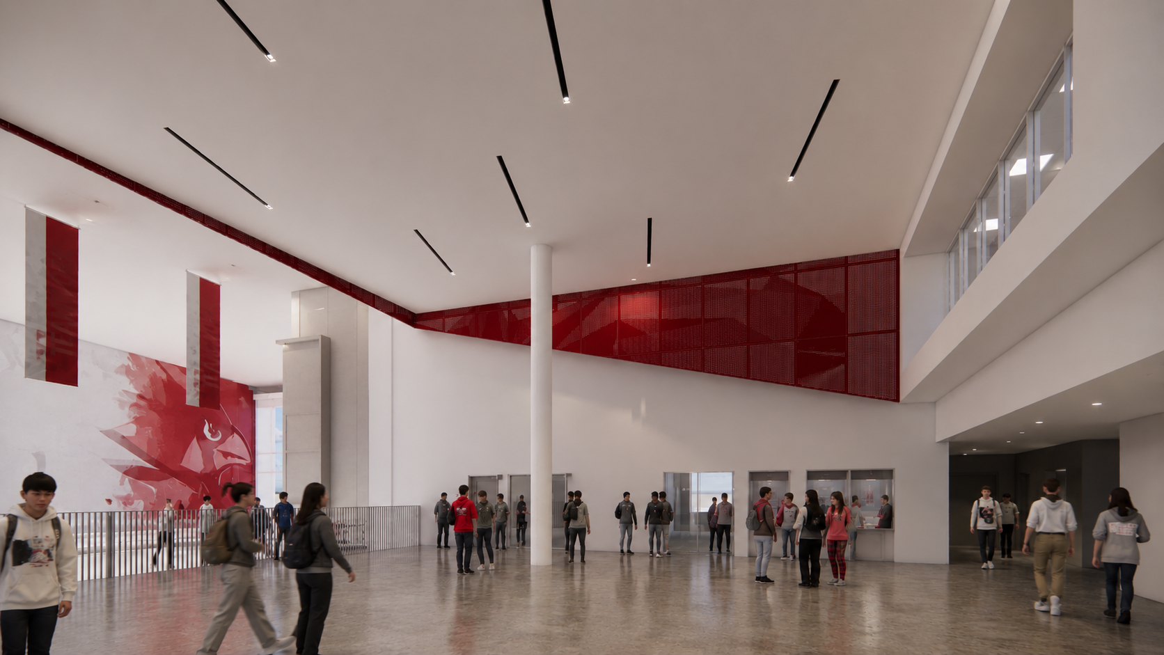 Custom High School Atrium Perf 